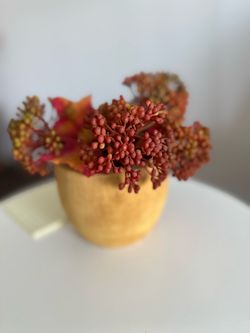 Artificial Fall Floral Arrangement in Pot