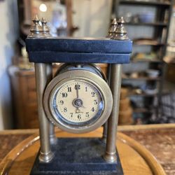 Antique German Alarm Desk Clock