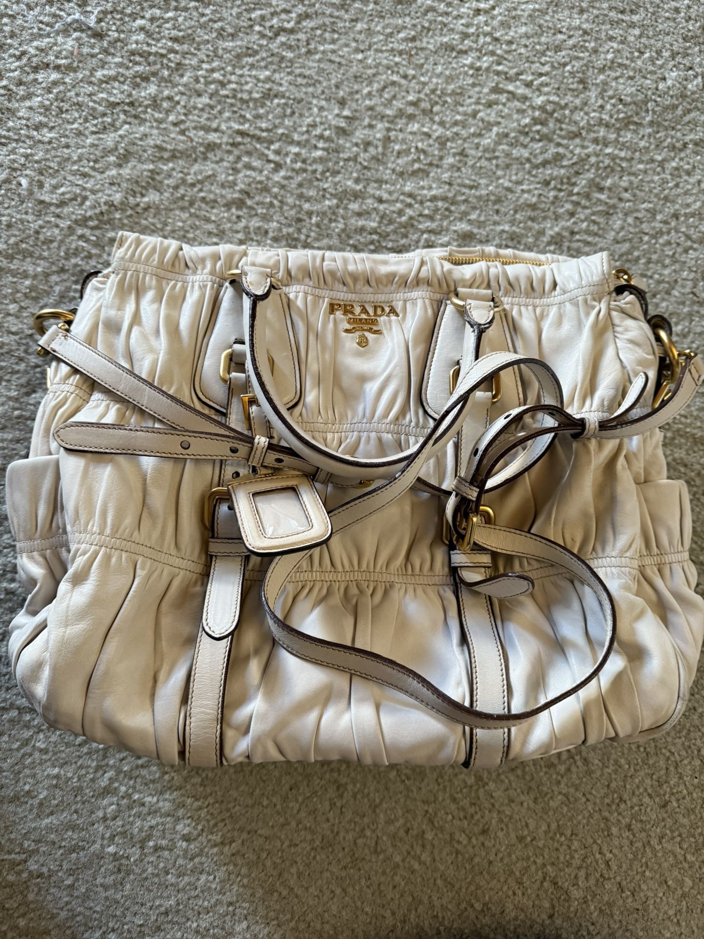 Prada Gaufre Leather Bag