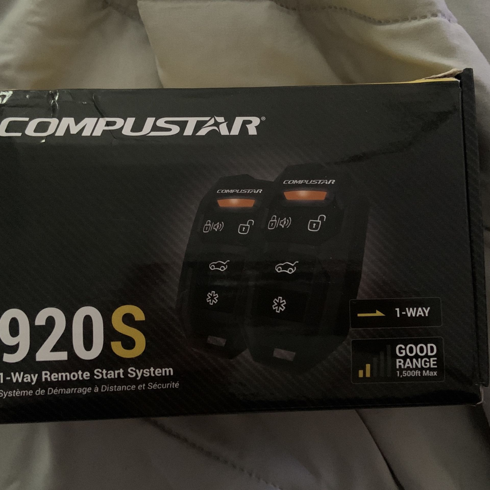 Compustar CS920-S (920S) 1-way Remote Start and Keyless Entry System with 1500-ft Range