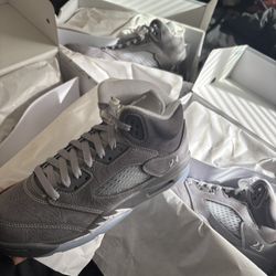 Wolf Gray Jordan 5s