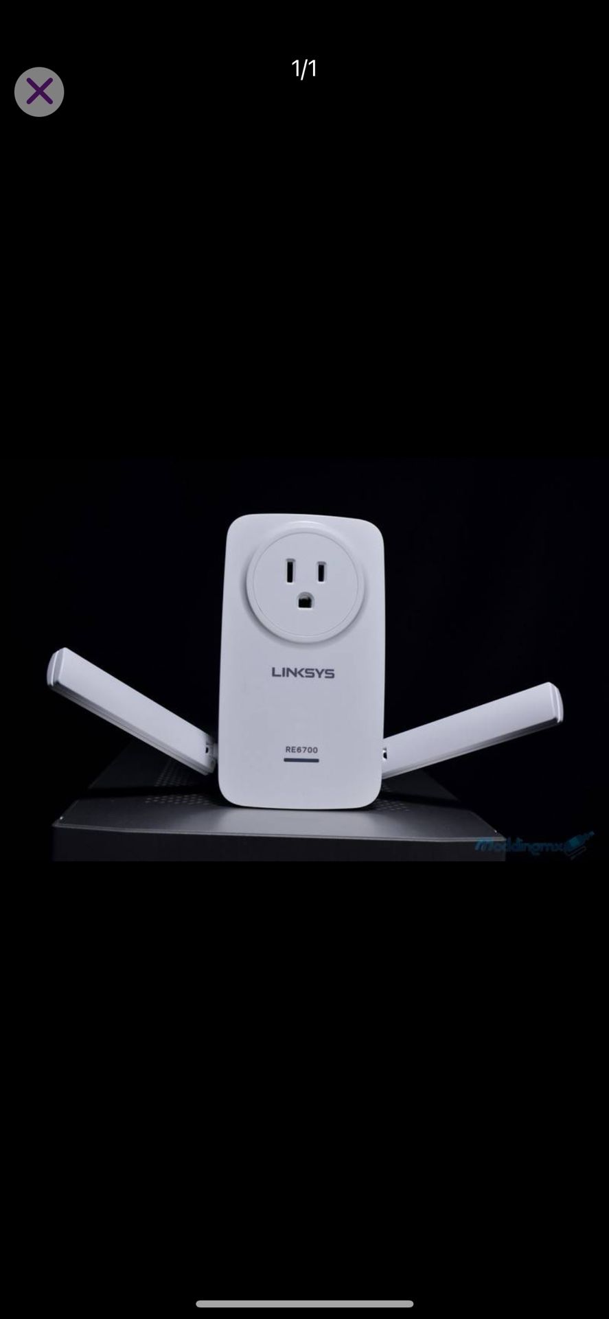 Linksys AC1200 Amplify Dual Band High-Power Wi-Fi Gigabit Range Extender