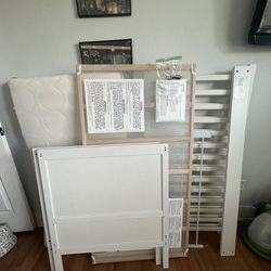 White IKEA Crib