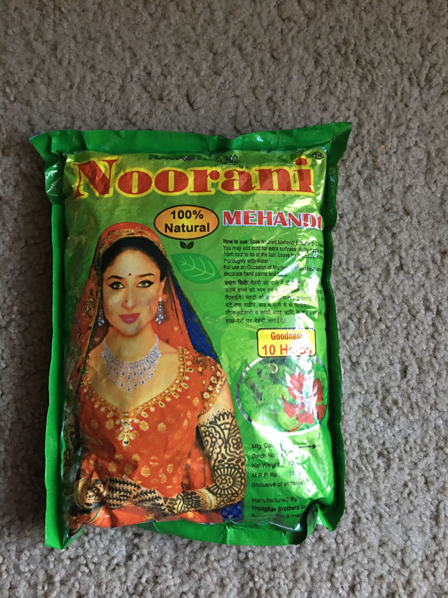 Henna powder for hair and hands