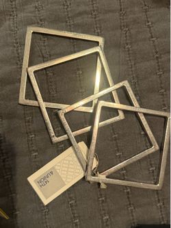 Square metal bangles