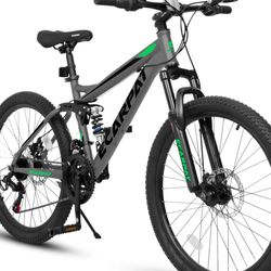  Ecarpat 24 inch Mountain Bike, Full/Front Suspension  Mountain Bike 