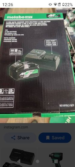 Metabo HPT MultiVolt 36V Li-Ion Battery & Rapid Charger Kit
