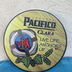 Cerveza Pacifico Metal Tin Wall Sign