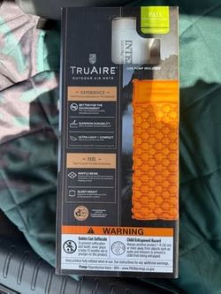TruAire Camping Sleeping Pad Air Mat – New in Box