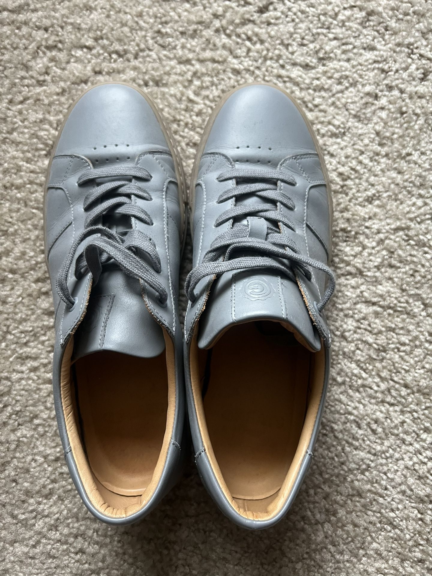 Men Greats Premium Leather Sneakers (Gray) Size 11