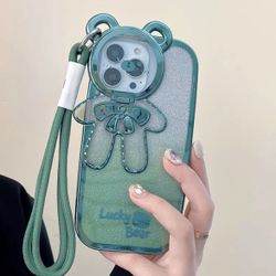 Bear Flip Holder Mobile Phone Case Apple 16Promax