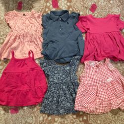 Babygirl Size 3-6M Dresses And Overalls!