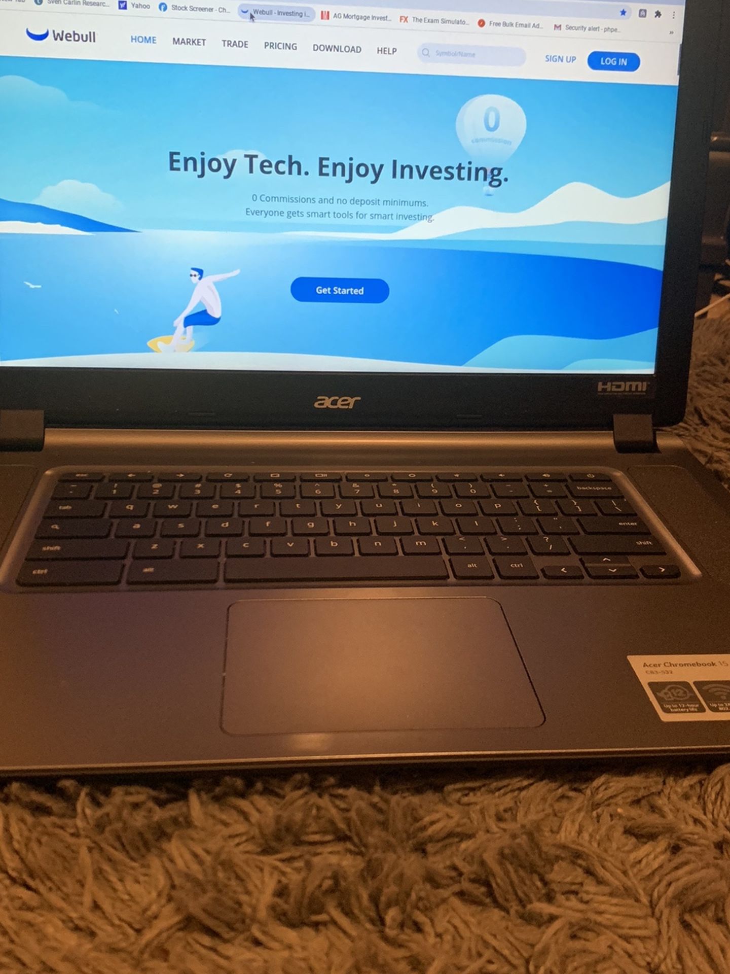 Laptop Acer Chromebook 17”