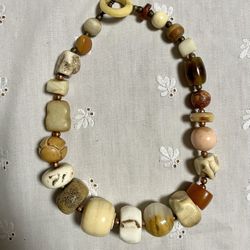 Mixed Stone And Beads Necklace 