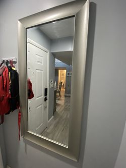Satin Nickel Mirror