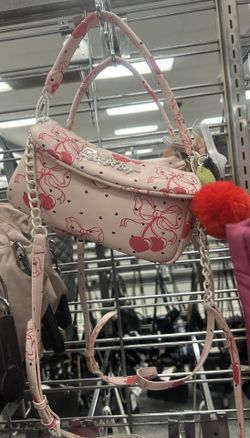 NEW Betsey Johnson Pink Cherry Bow Bag
