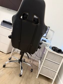 Gaming white and black chair