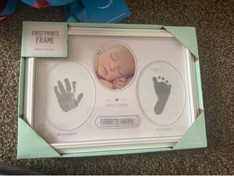 First prints frame (handprint & footprint)