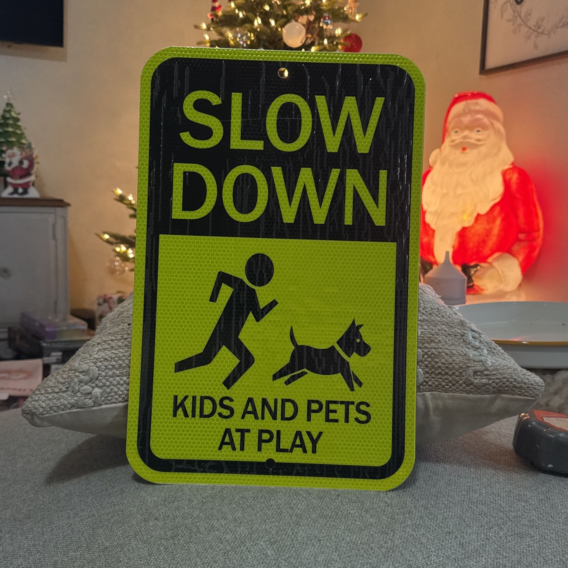 Slow Down Sign