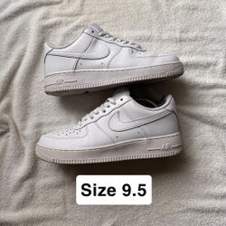 Nike White Air Forces Size 9.5