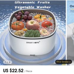 Electric Ultrasonic Vegetable Washer