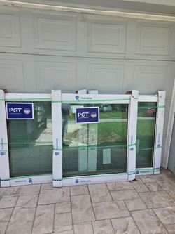 Brand New 38.5W x 41.75H PGT Impact Picture Windows
