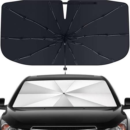 new Windshield Sun Shade Umbrella - Foldable Car Window Shades, Reflective Car Sun Shade Windshield, Front Sun Shade for Cars Windshield for Hatchback