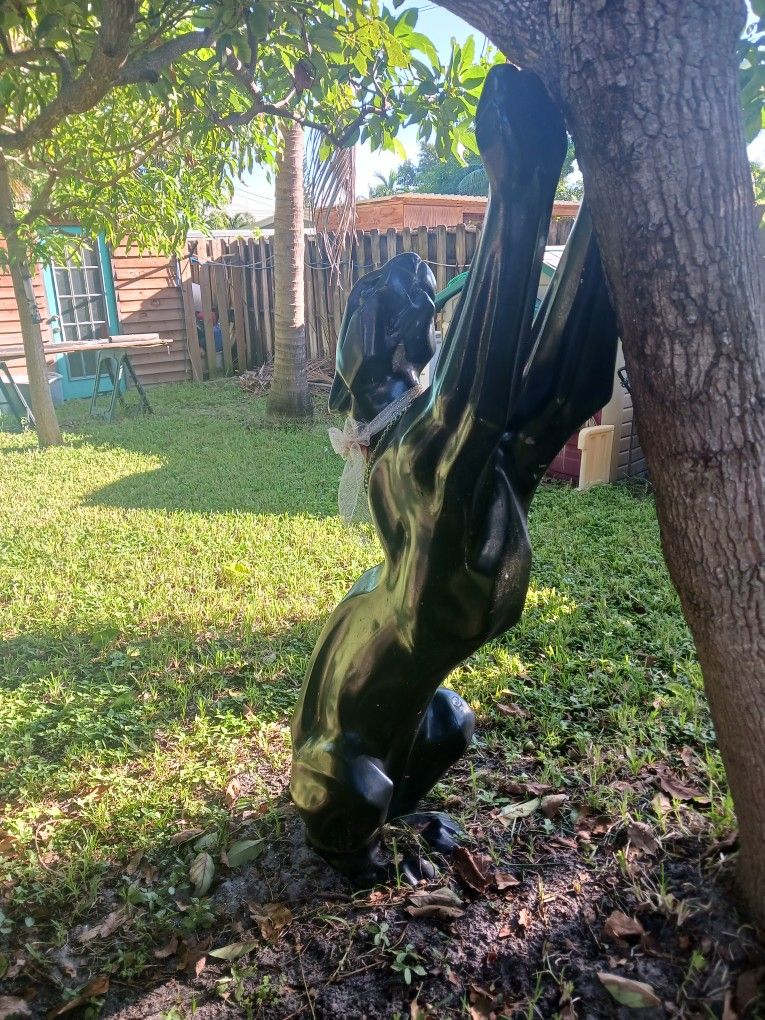 Pantherstatue Life Size Fiberglas  1990