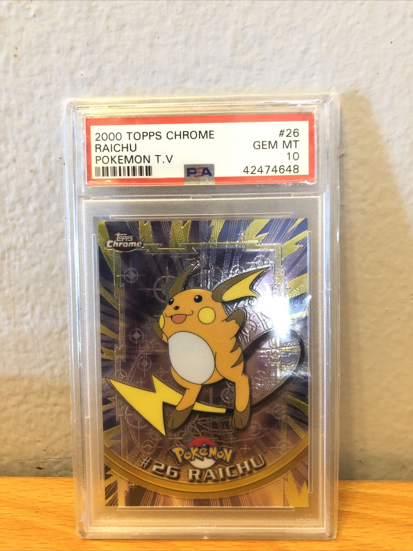 Tops Chrome Raichu psa 10