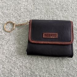 New old stock vintage Rosetti snap and zip purse with a keychain
