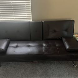 Faux Leather Futon 