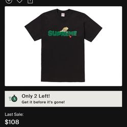 Supreme Lizard Tee Black