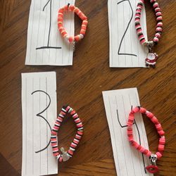 Red Colored  Singular Bracelets