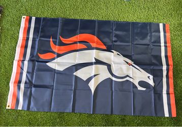 Broncos flag size 5’x3’