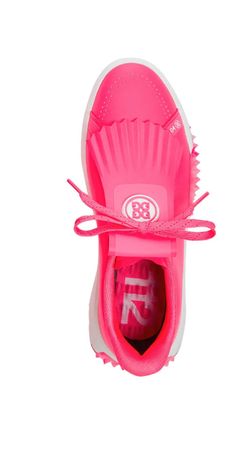 Pink golf shoes