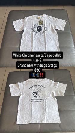 Chrome Hearts x BAPE Baby Milo White T-Shirt
