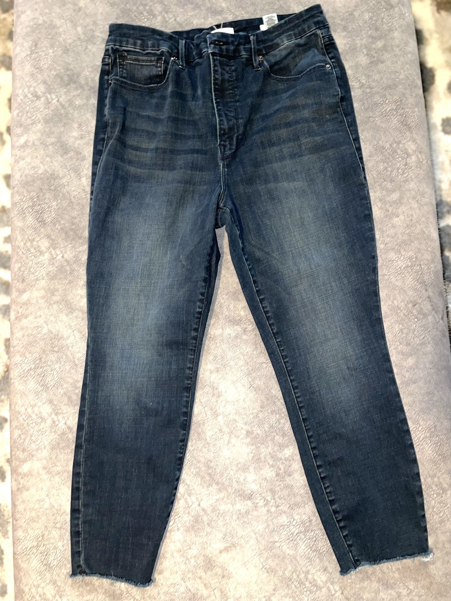 Good American Dark Blue Skinny Jeans size 16