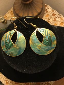 Edgar Berebi Green/Turquoise Earrings
