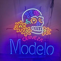 Modelo Dia De Los Muertos  LED Sign