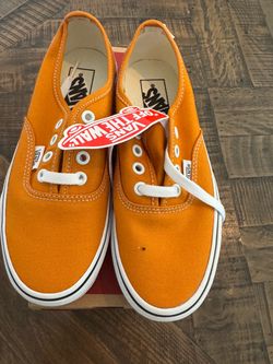 Brand-New Orange Vans Sneakers – Size 6 women
