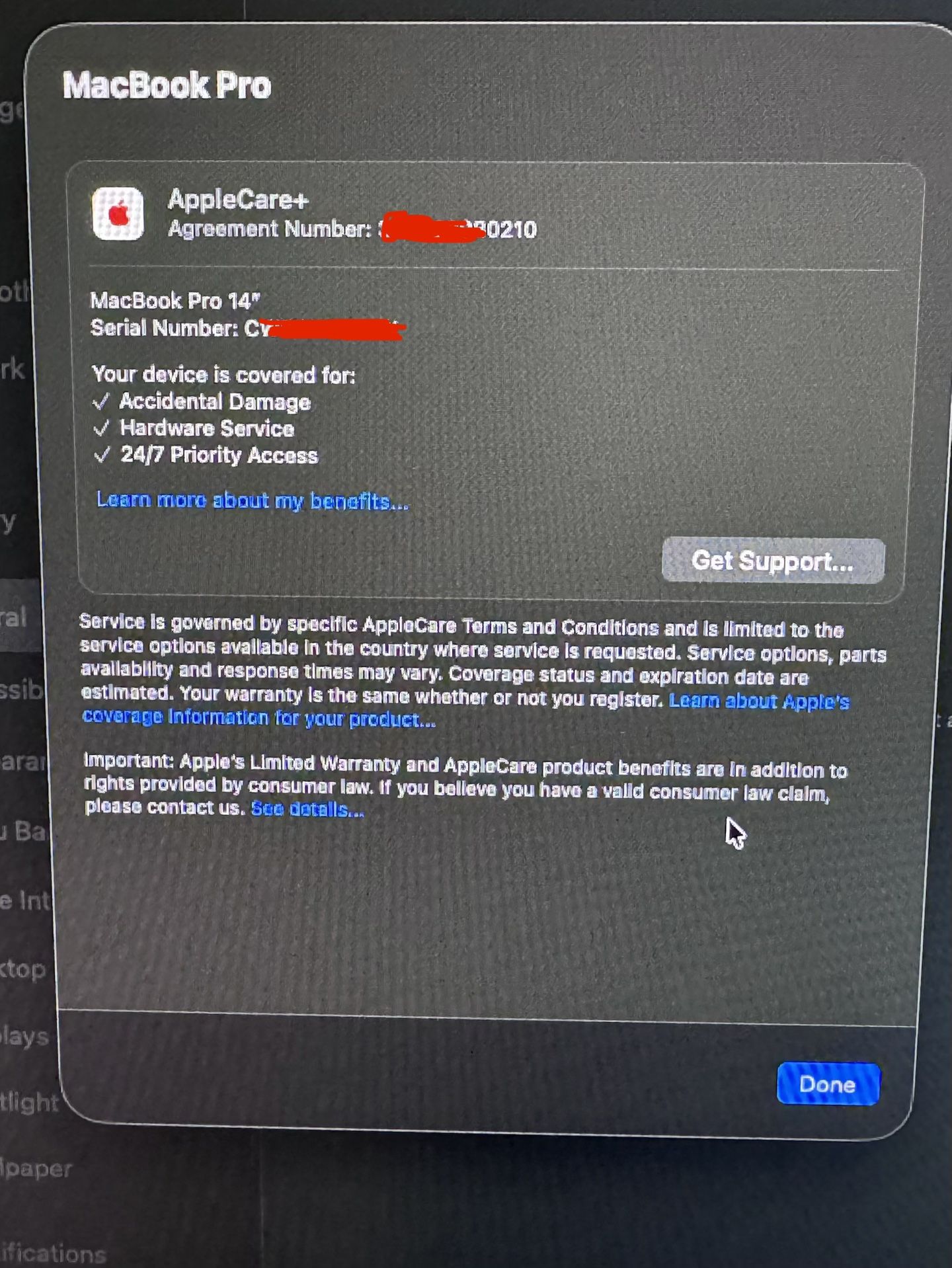 MacBook Pro M4 Pro 14’’ Inches - Silver with Apple Care+