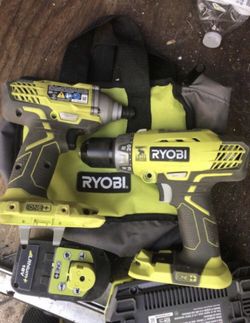 Hammer drill and impact with battery and charge