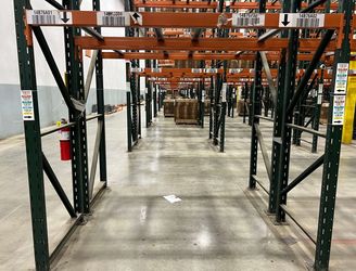 18ft vs 20ft USED Material INDUSTRIAL RACKS Pallet Racking Warehouse SHELVING SHELVE