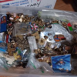 HUGE Pins Lot!!  Disney, Military, Sports, Rare!