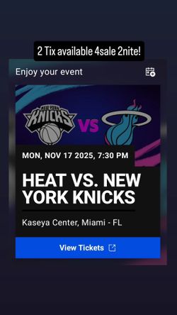 NEW YORK KNICKS VS MIAMI HEAT