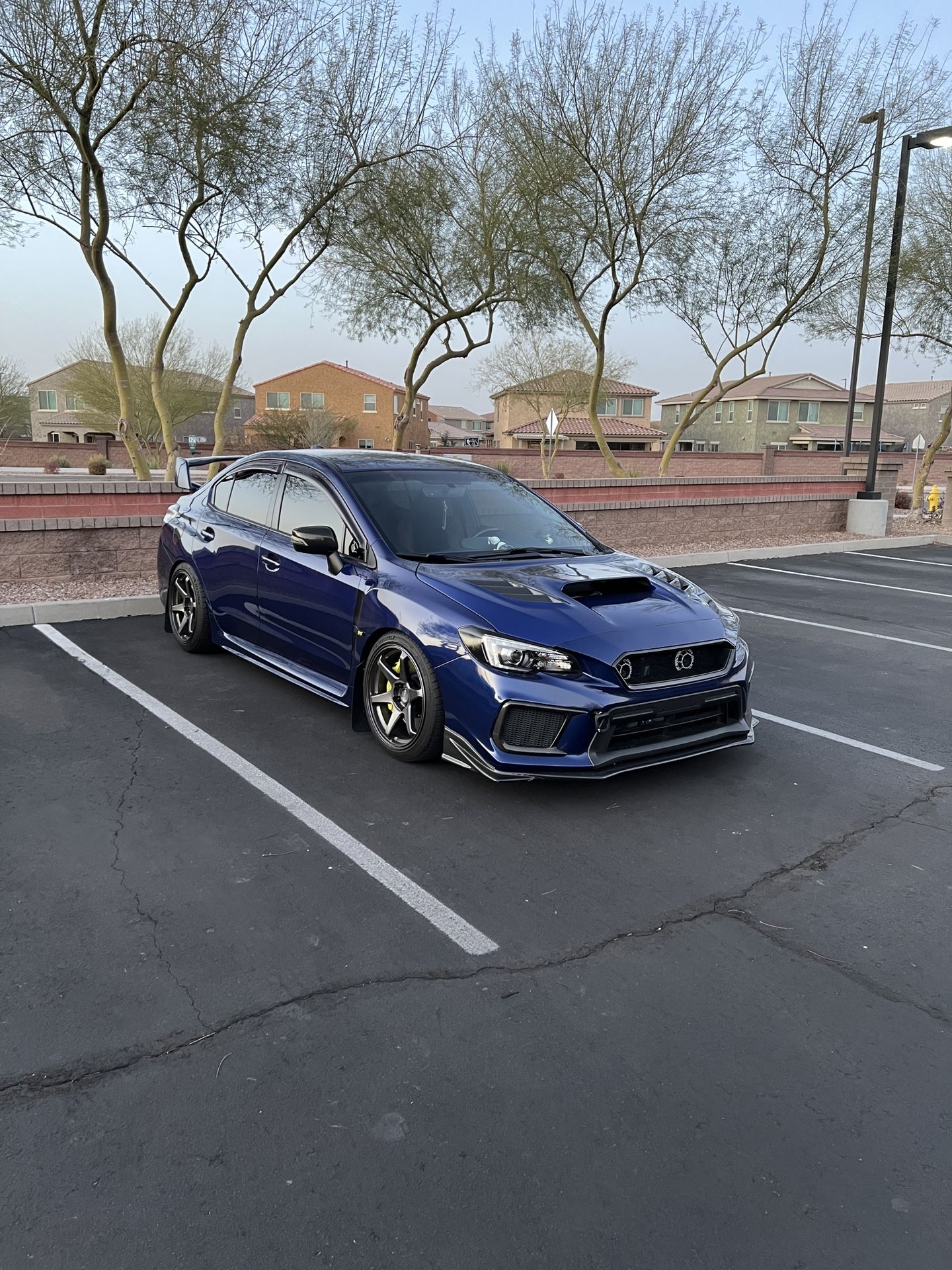 2015-2021 Subaru WRX/STI OLM VA style paint matched carbon fiber hood