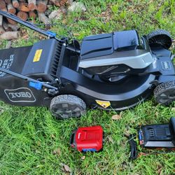 TORO RECHARGEABLE SELF-PROPELLED 60V. LAWN MOWER.  