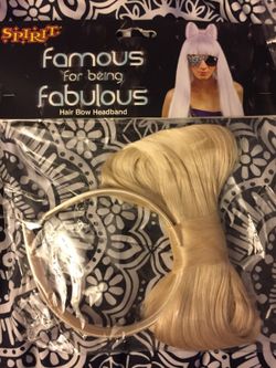 Lady Gaga hair bow headband