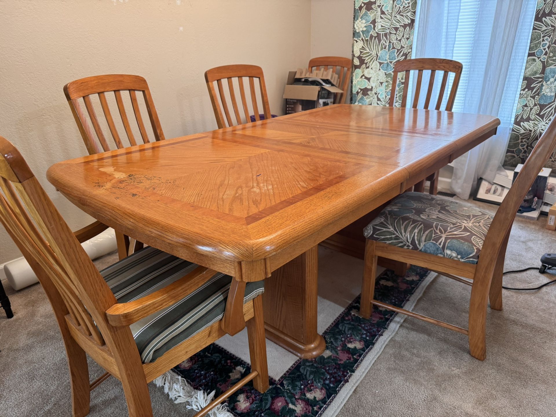 Extendable Dining Table Set PICK UP ONLY