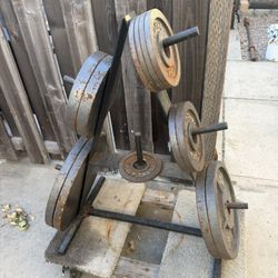 Olympic Weights With Stand. Low Ballers B Ignored 